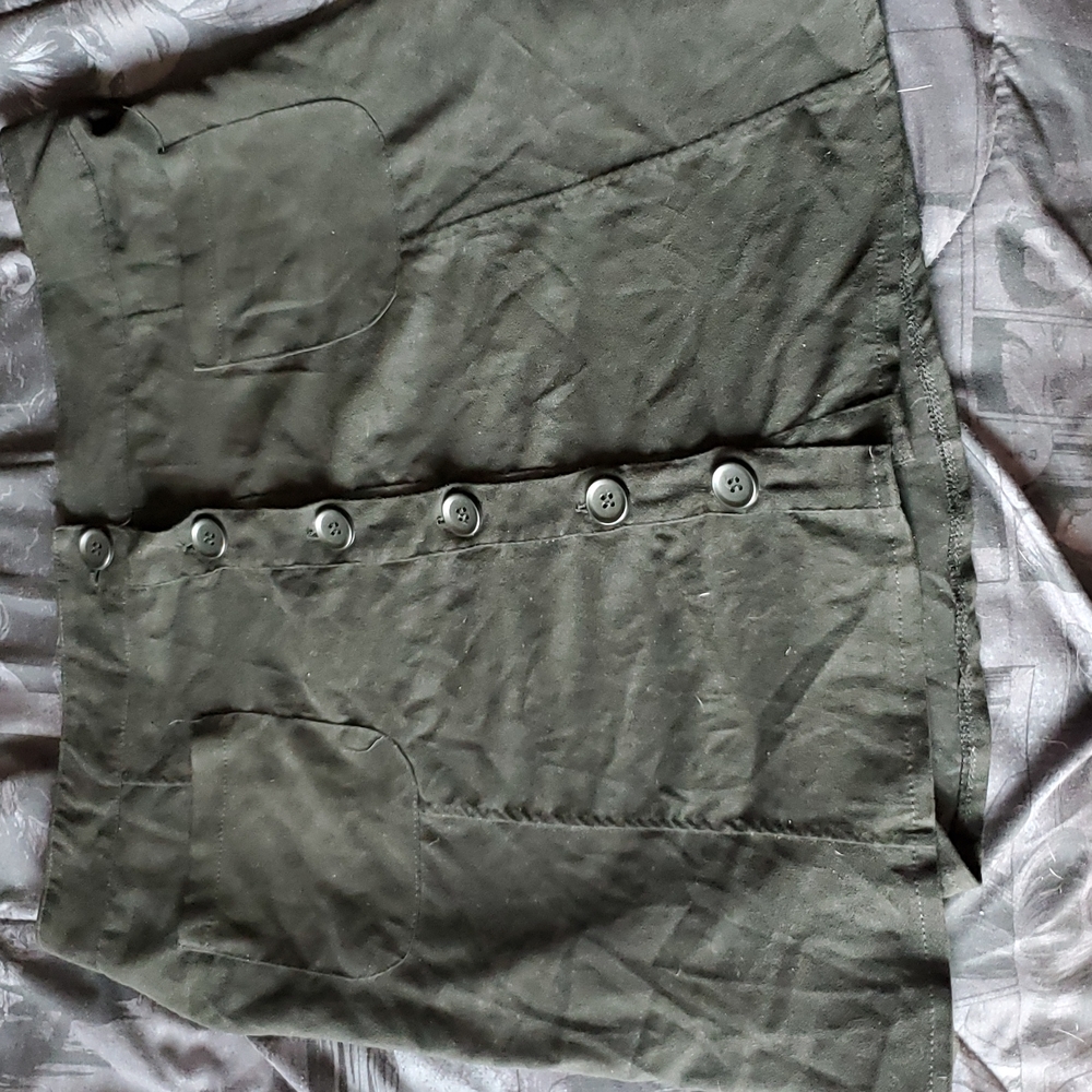 Button Up Suede Feel Skirt